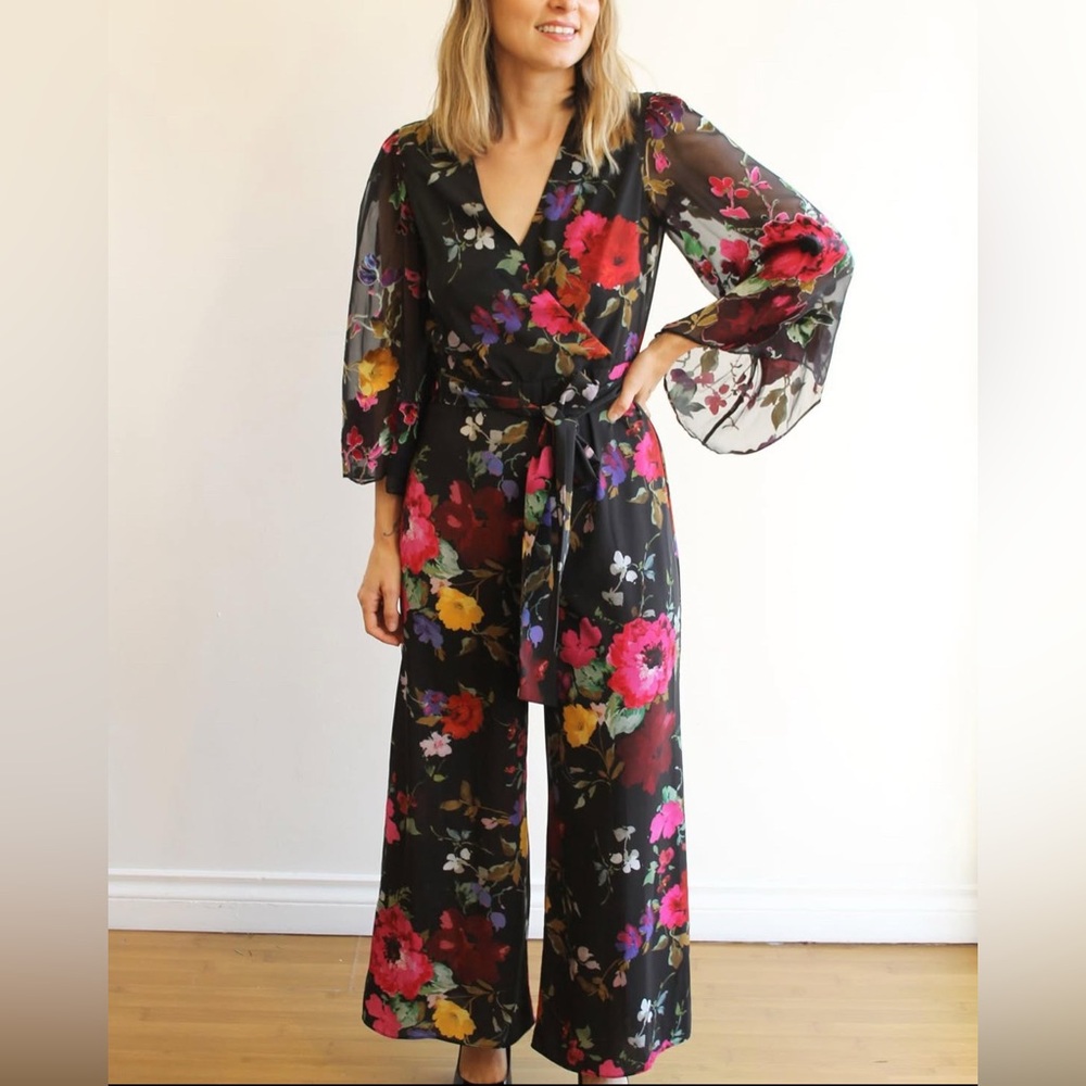 Alice + Olivia Rowley Floral Jumpsuit